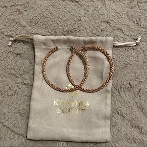 Kendra Scott Rose Gold hoop earrings (Maggie Style)